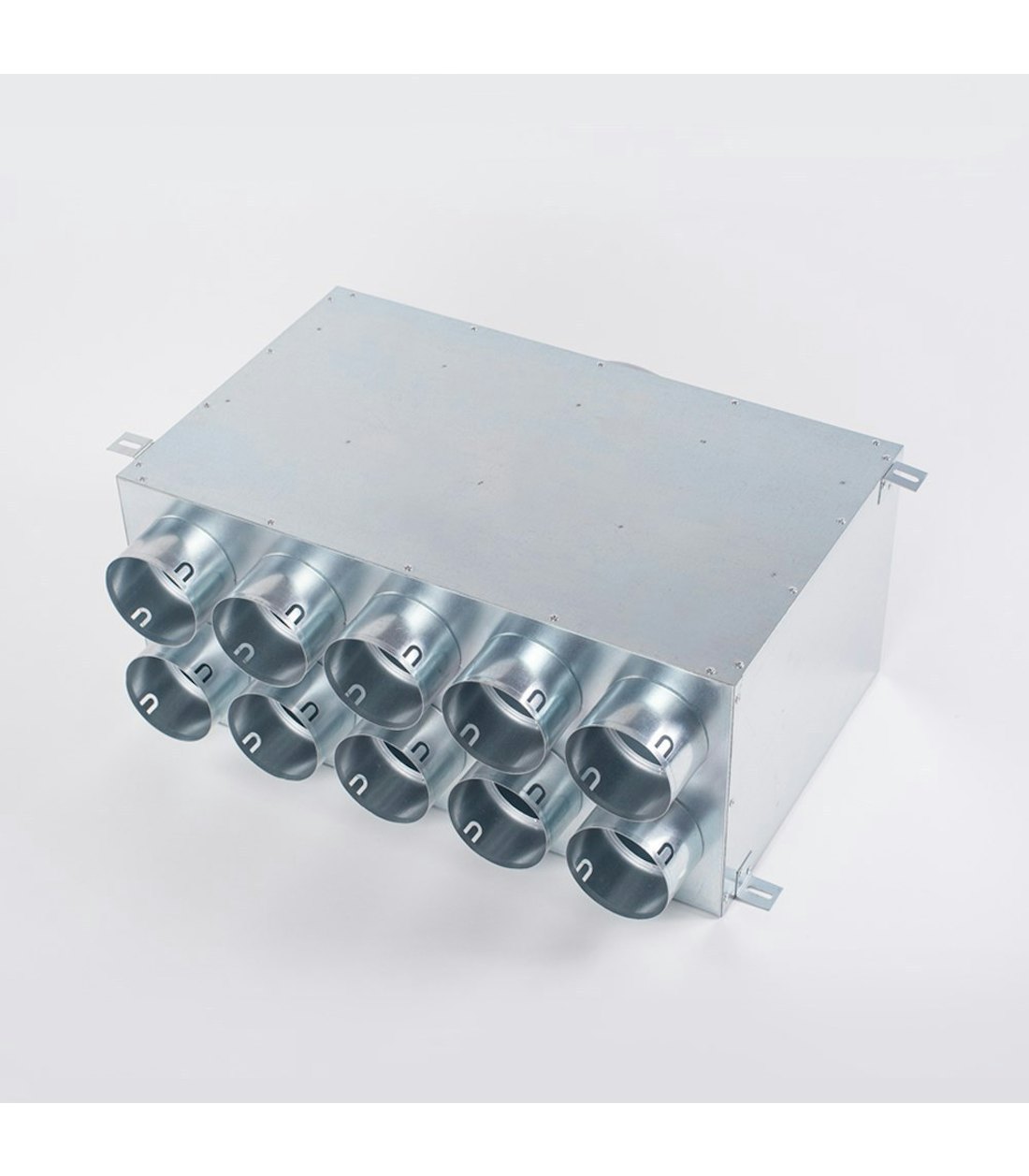 Luchtverdeelkast 160 10x75mm 2 rijen uitgang 25160100