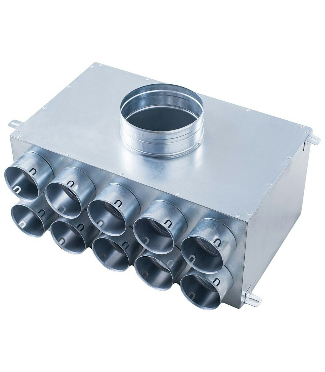 Luchtverdeelkast 160 10x75mm 2 rijen uitgang haaks 25160101