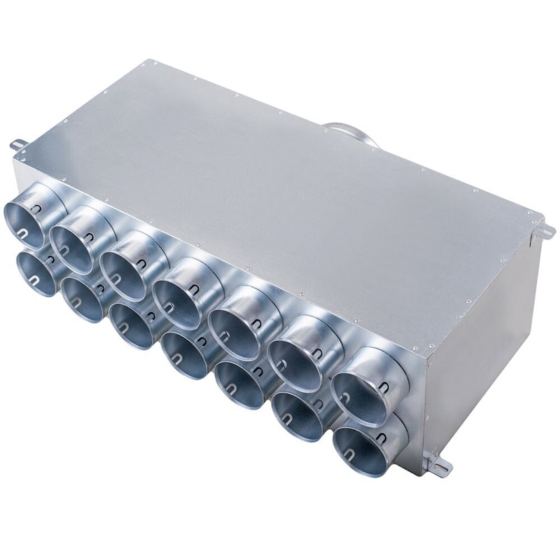 Luchtverdeelkast 160 14x75mm 2 rijen uitgang 25160140