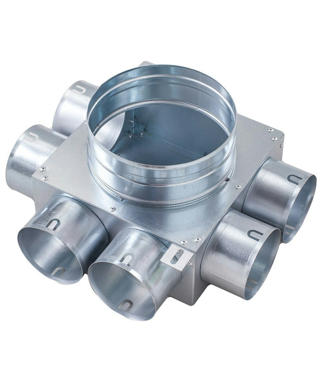 Luchtverdeelkast 160 6x75mm 3 zijdig 25316006