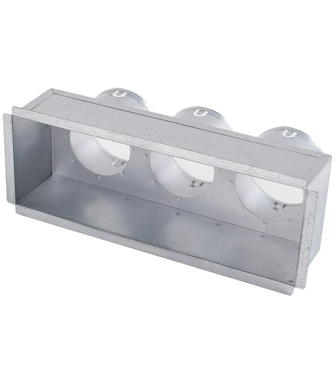 Plenumkast voor luchtverdeel rooster dubbel slot 300 2x75 25623001