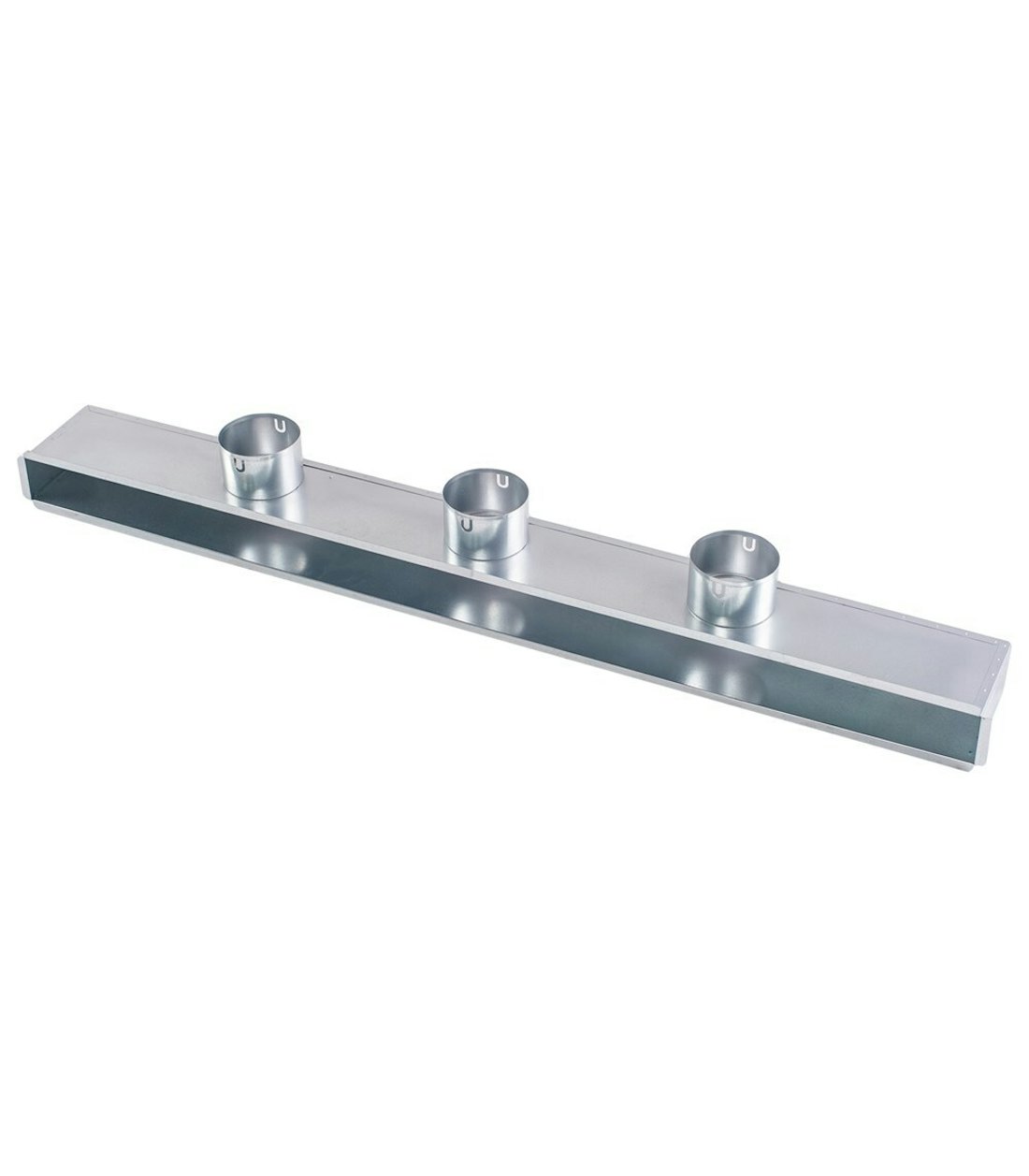 Plenumkast voor luchtverdeel rooster enkel slot 1000 3x75 haaks 25610002