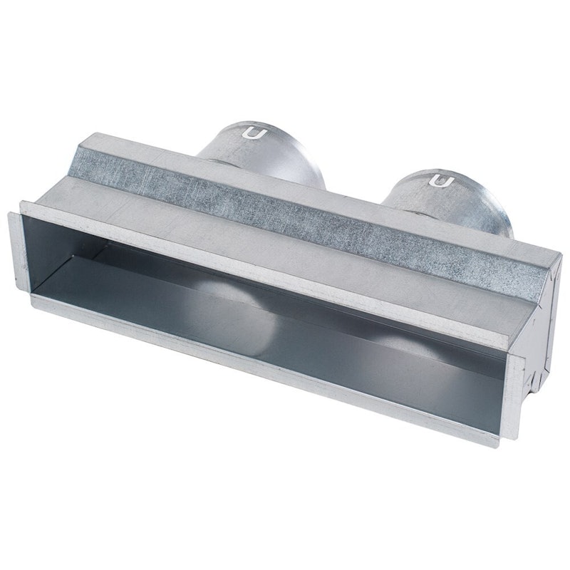 Plenumkast voor luchtverdeel rooster enkel slot 300 2x75 25613001 2