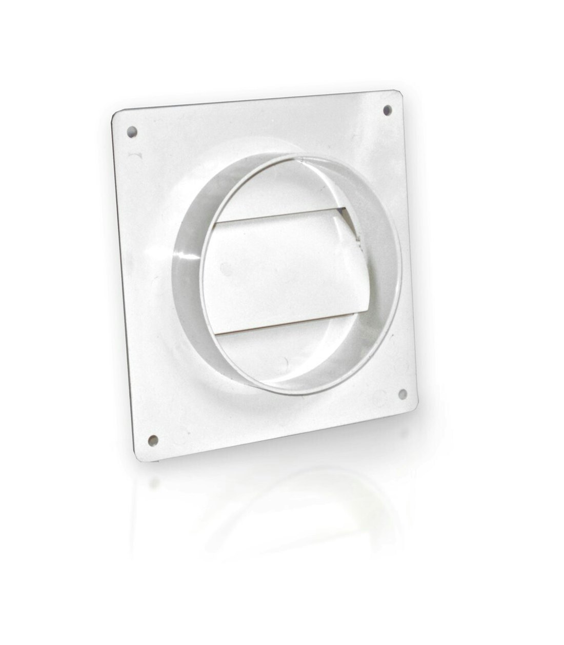 Rond recht muurplaat met terugslagklep