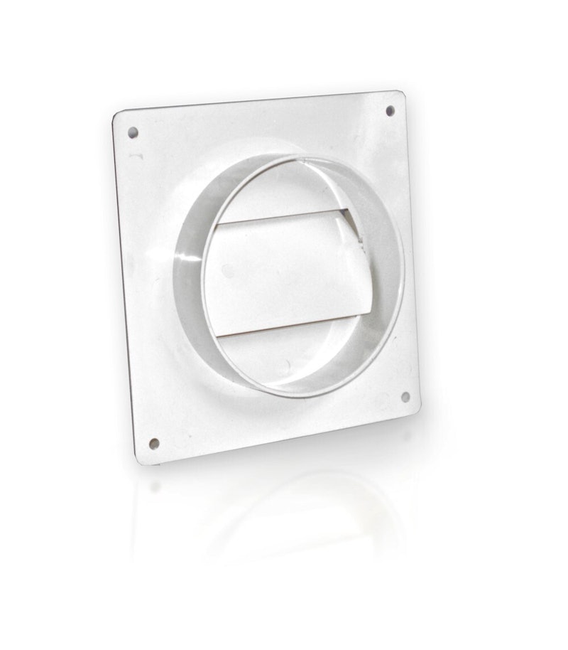 Rond recht muurplaat met terugslagklep