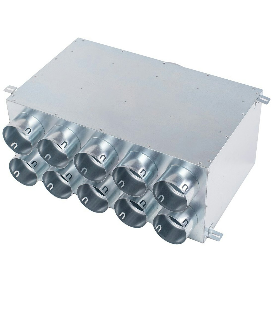 Luchtverdeelkast 160 10x75mm 2 rijen uitgang 25160100