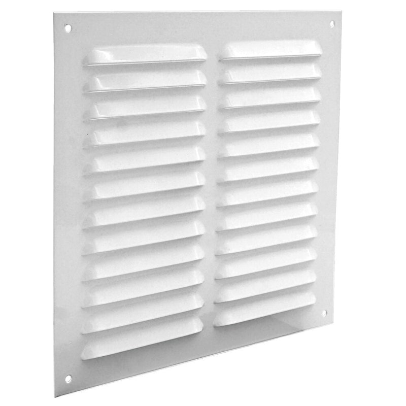 Schoepenrooster alu 250x250mm wit 24012525 W
