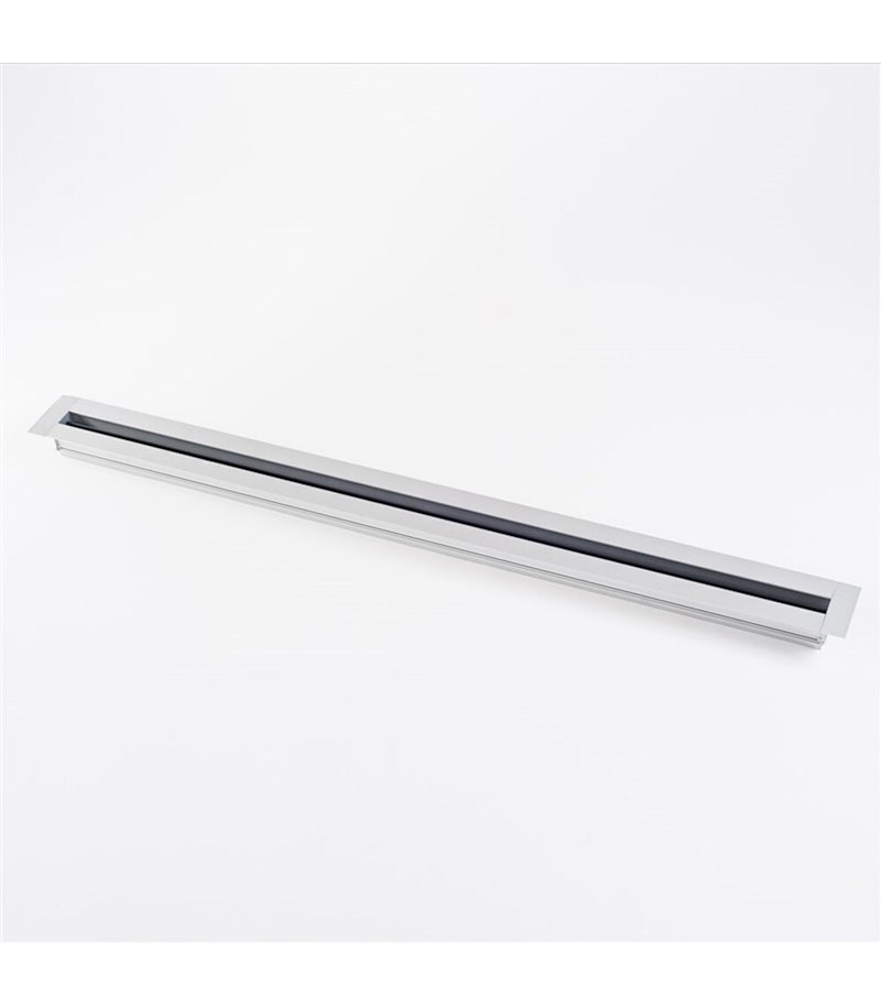 Luchtverdeel rooster enkel slot 1000x60mm aluminium 25601000