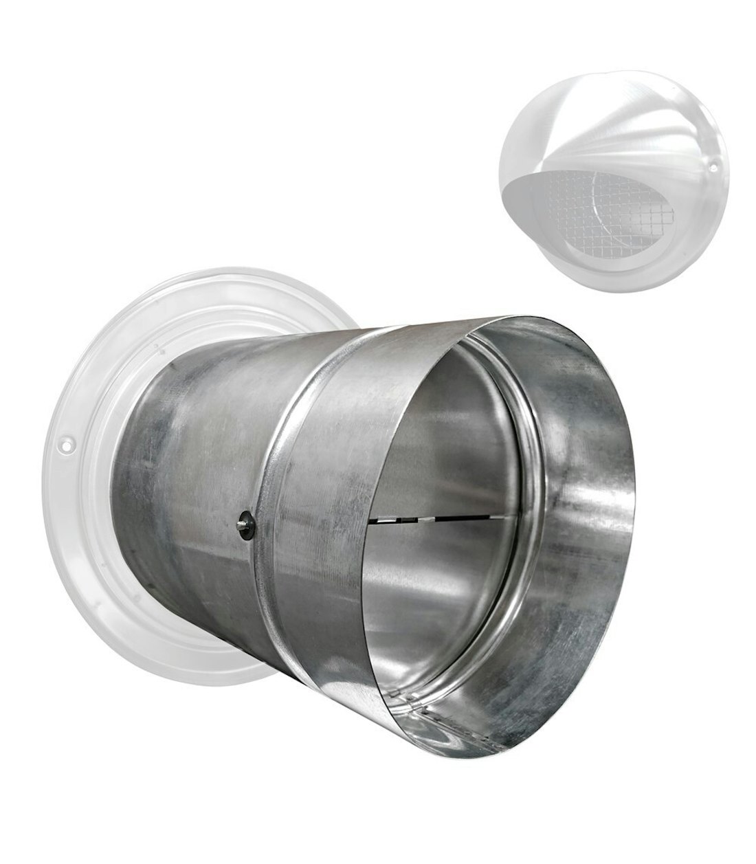 Vlinderklep galvaniseerd 21900150 20400150 back